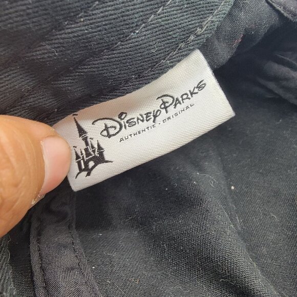 Disney Parks Adults Black Red Polka Dot Rhinestone Minnie Mouse Cap Hat - Picture 5 of 9